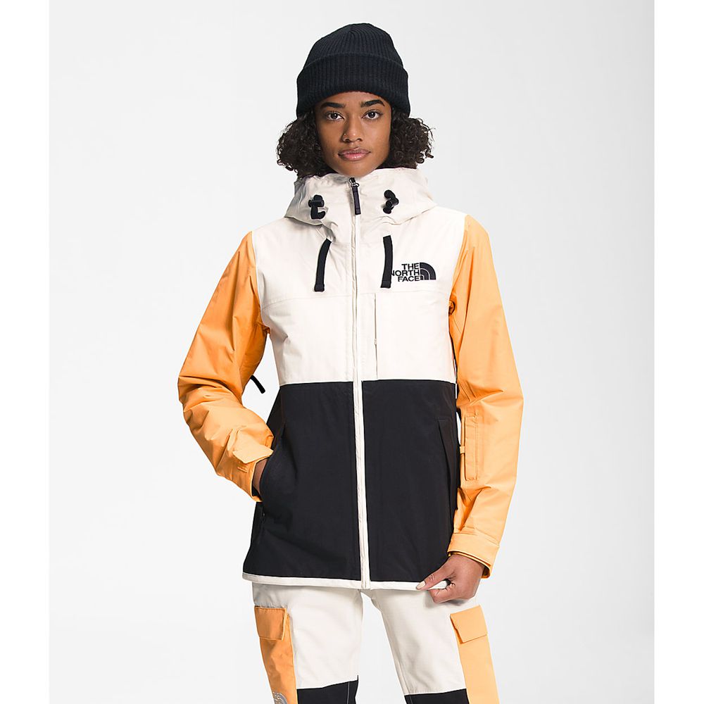 The North Face Insulated Jacket Womens Australia - The North Face Superlu White / Orange / Black Dry